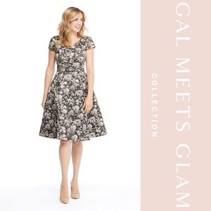 Gal meets glam satin floral dress sz 4